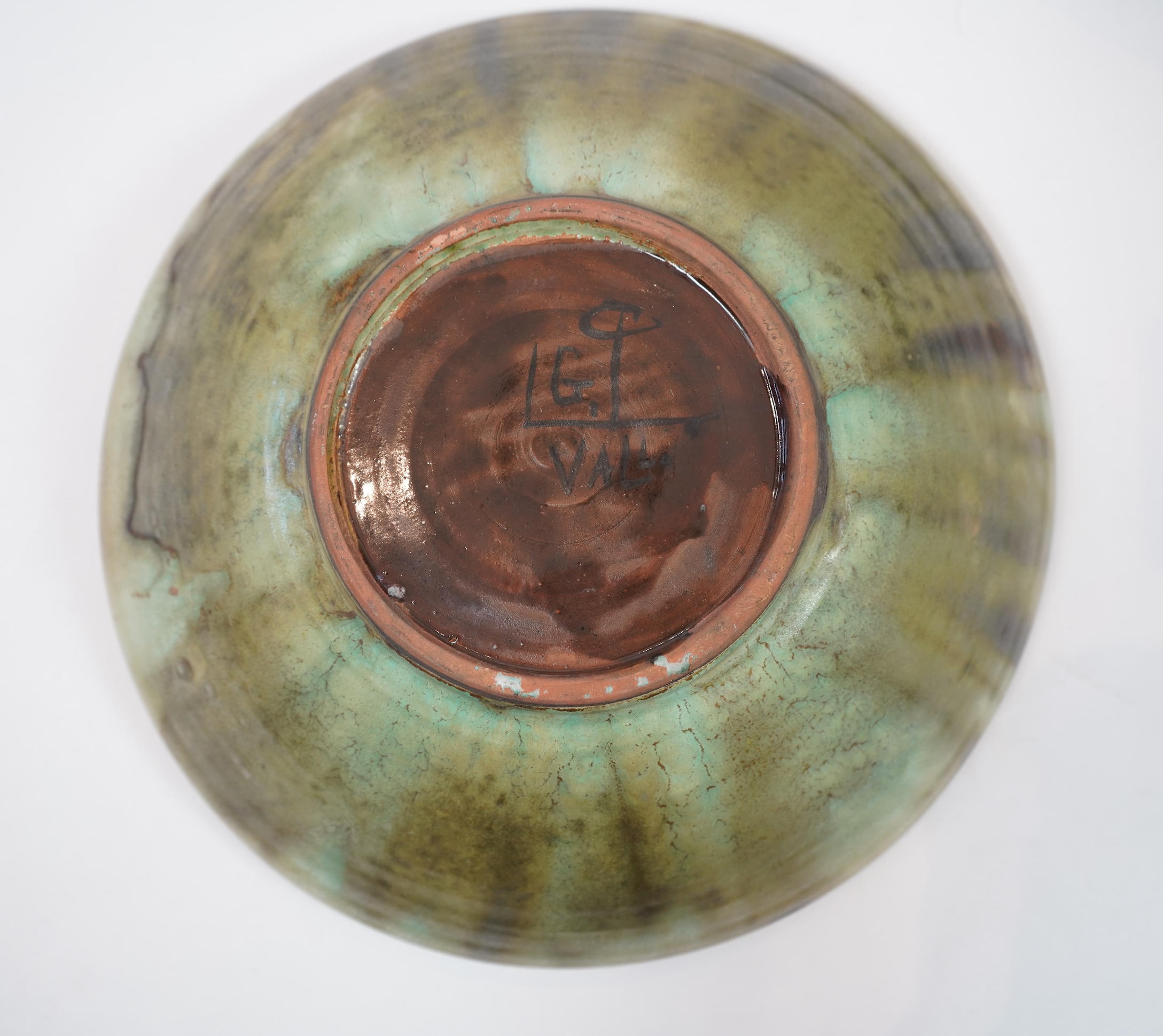 Gilbert Portanier (French, 1926-2023): Two large studio pottery bowls